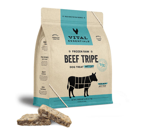 Vital Essentials - 6 lb Beef Tripe patties FROZEN