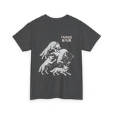 Fangs & Fur Unisex Heavy Cotton Tee - Bison Battle