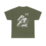 Fangs & Fur Unisex Heavy Cotton Tee - Bison Battle