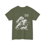 Fangs & Fur Unisex Heavy Cotton Tee - Bison Battle