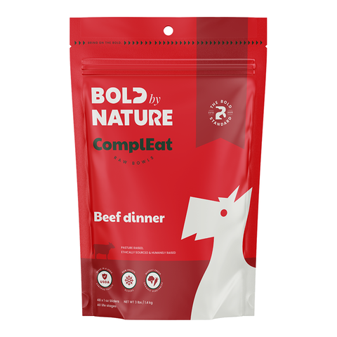Bold By Nature - Compleat Beef [FROZEN RAW DOG FOOD]