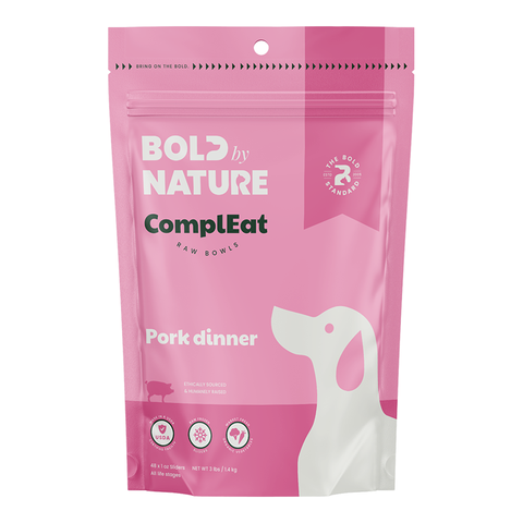 Bold By Nature - Compleat Pork [FROZEN RAW DOG FOOD]
