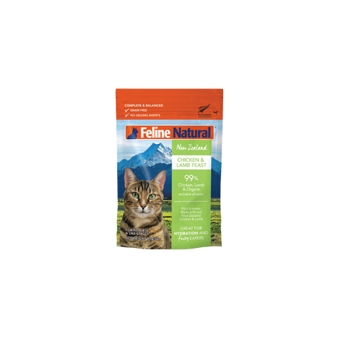 Feline Natural - Chicken & Lamb Feast Patè Pouch