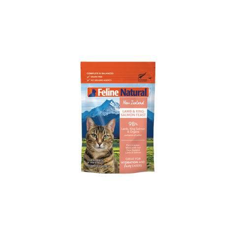 Feline Natural - Lamb & King Salmon Feast Patè Pouch