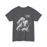 Fangs & Fur Unisex Heavy Cotton Tee - Bison Battle