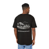 Men's Acid-Washed Oversized Tee — "Dogs Evolved On Prey, Not Pellets"