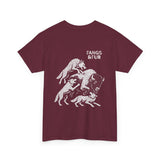 Fangs & Fur Unisex Heavy Cotton Tee - Bison Battle