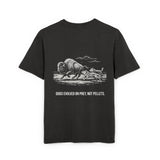 Men's Acid-Washed Oversized Tee — "Dogs Evolved On Prey, Not Pellets"