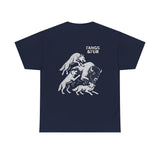 Fangs & Fur Unisex Heavy Cotton Tee - Bison Battle