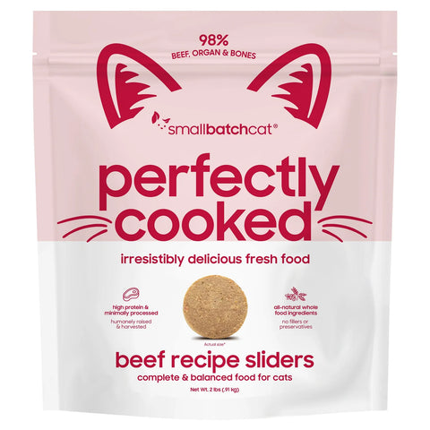 SMALLBATCH CAT FROZEN PERFECTLY COOKED BEEF 2LBS