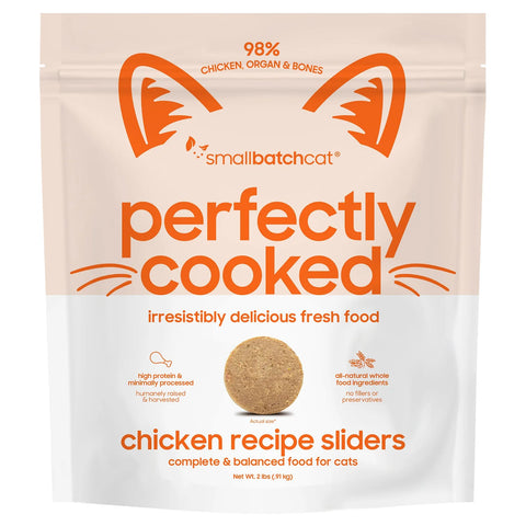 SMALLBATCH CAT FROZEN PERFECTLY COOKED CHICKEN 2LBS