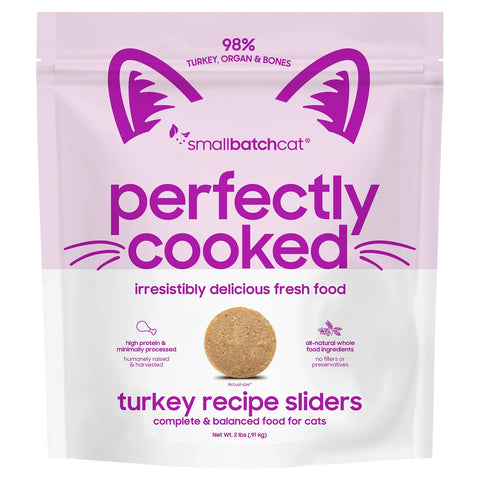 SMALLBATCH CAT FROZEN PERFECTLY COOKED TURKEY 2LBS