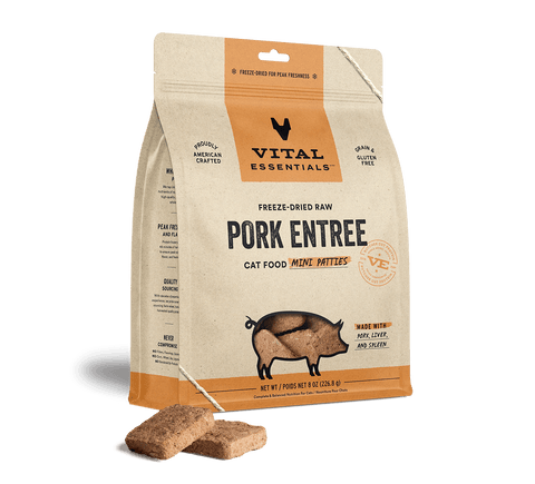 Vital Essentials - Freeze Dried Mini Patties for Cats [Pork]