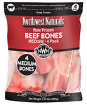 Northwest Naturals Beef Marrow Bones 3-5" [4 Pack]