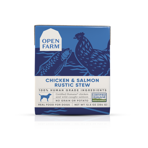 Open Farm -12.5 oz  Chicken & Salmon Rustic Stew Rustic Stew Real Food for Dogs