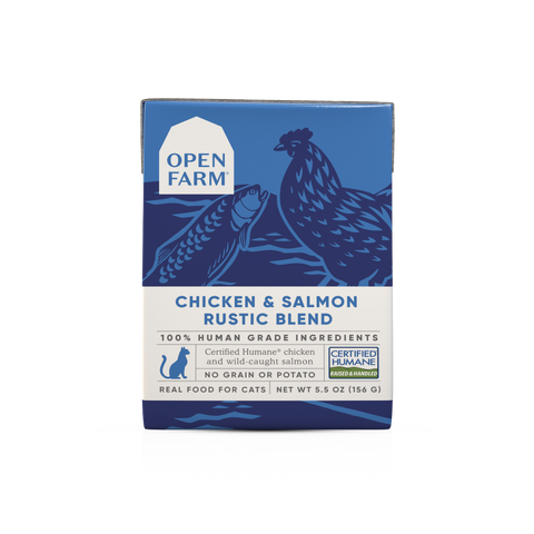 Open Farm 5.5 oz Chicken & Salmon Rustic Blend for Cats