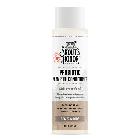 Skout's Honor - Probiotic Shampoo + Conditioner [Dog in the woods]