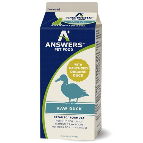 Answers Frozen Raw Detailed Formula [Duck]