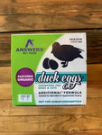 Answers Organic Duck Eggs for Dogs and Cats