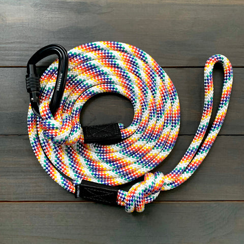 Wilderdog - Big Carabiner Rope Leash [Rainbow]