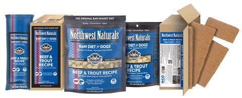 Northwest Naturals 6 Lb Beef & Trout Raw Nuggets