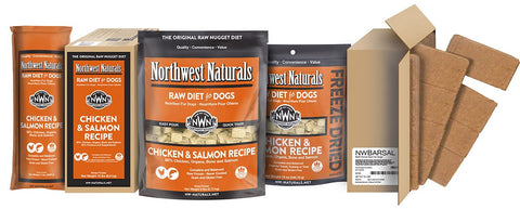 Northwest Naturals - 15 lb bulk chick & sal raw frozen nuggets [Chicken/Salmon]