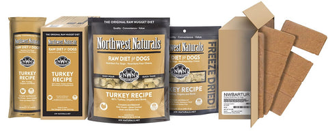 Northwest Naturals - 15 lb Dog bulk frozen Nuggets [Turkey]