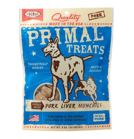 Primal 2 oz. Dog & Cat Pork [Liver Munchies]