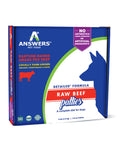 Answers 8 oz dog detailed beef raw frozen Patties 8 ct