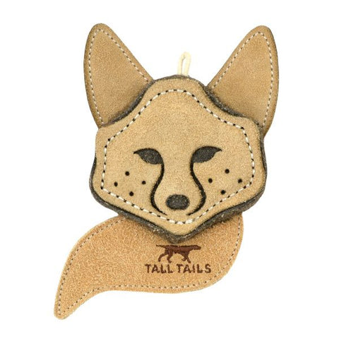 Tall Tails - Natural Leather & Wool Fox Toy