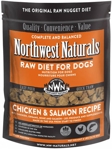 Northwest Naturals 6 Lb Chicken/Salmon Raw Nuggets