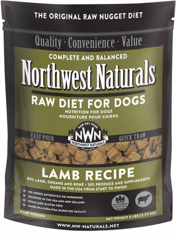 Northwest Naturals 6 Lb Lamb Raw Nuggets