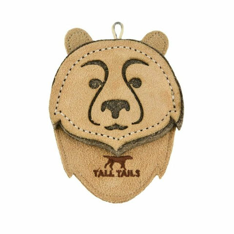Tall Tails - Natural Leather & Wool Bear Toy