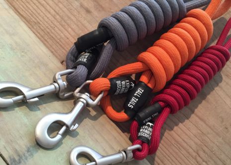 Tall Tails - 60 X 5/16 IN SM MED Rope Leash Orange