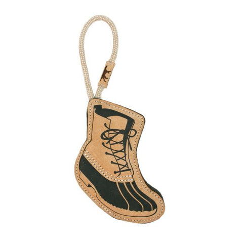 Tall Tails - Natural Leather & Wool Hiking Boot Toy