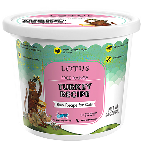 Lotus - FROZEN Raw Cat Food [Turkey]